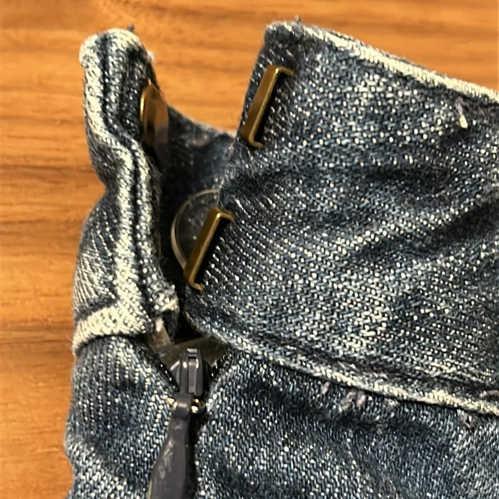 L.L. Bean Denim A-Line Skirt Classic Fit Size 8